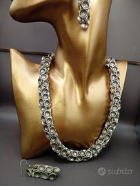 set gioielli octopus zama rifinita argento 