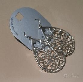 Orecchini - Silver Heart & Daisy "SIX" (nuovi)