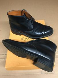 Polacchine Tod's pelle nera taglia 8