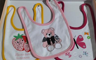 Titolo: Set 3 Bavette Prénatal Nuove -Bambina