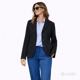 Blazer Donna Nero Made in Italy – Taglia Unica (S–