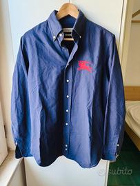 camicia blu cotone taglia 2/S