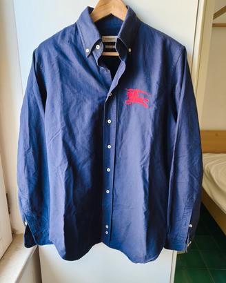 camicia blu cotone taglia 2/S