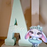 lettera gigante in polistirolo