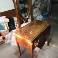 Scrittoio toletta antico noce massello