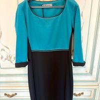 Tubino blu e nero, made in Italy, taglia 42