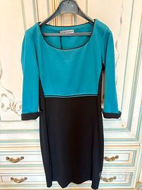 Tubino blu e nero, made in Italy, taglia 42