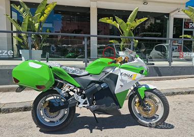 Motocicletta elettrica 6kw 2 batteria 72V 25Ah