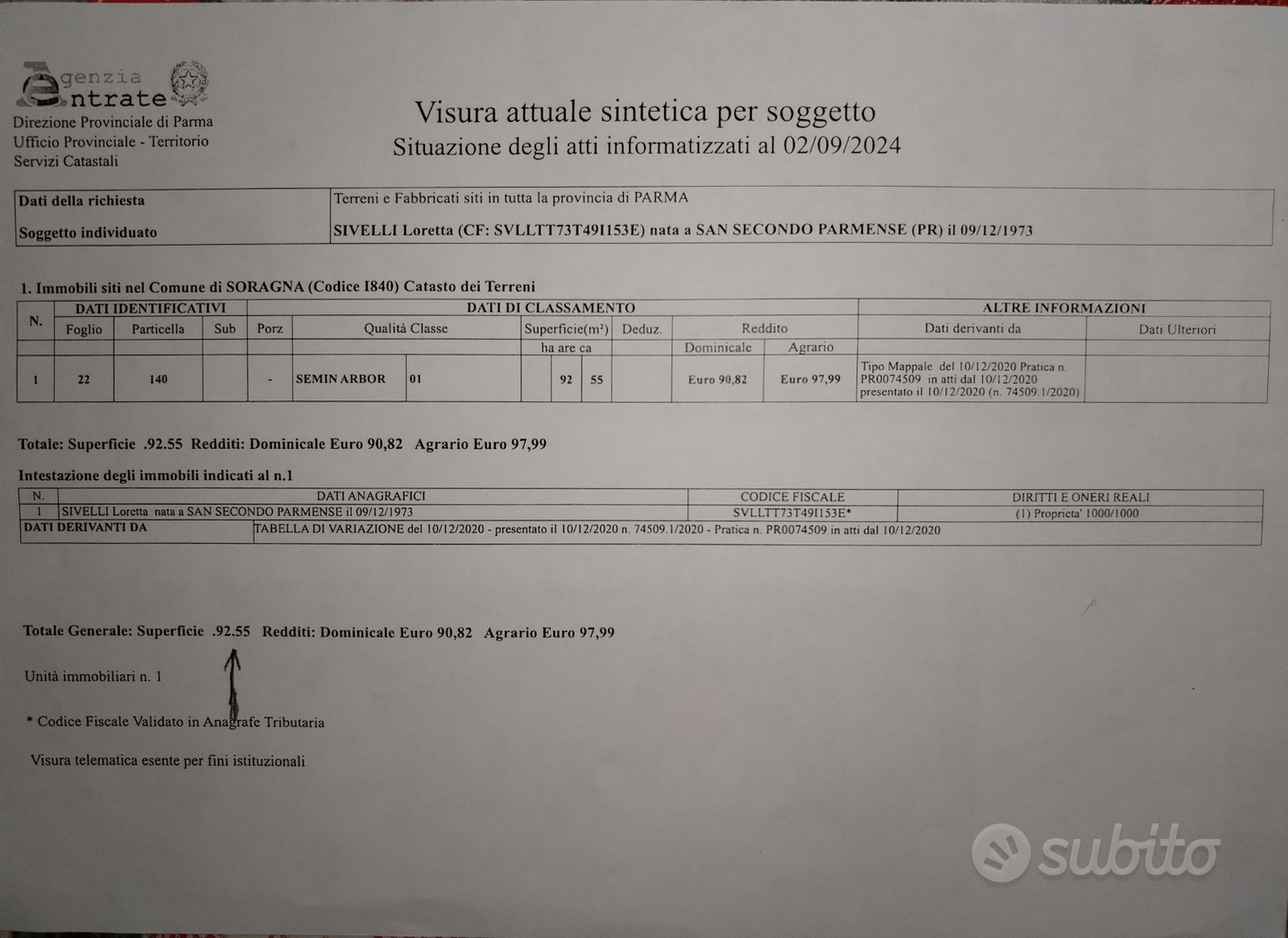 Terreno agricolo - Vista 2