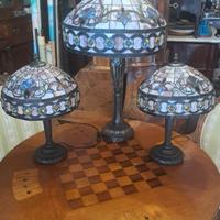 trittico lampade tiffany