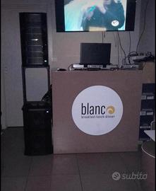 Impianto bose attivo line array di 4000 watt