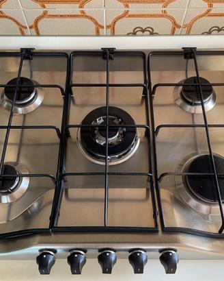 Piano cottura Rex Electrolux 5 fuochi inox