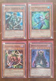 SET 4 CARTE YU-GI-OH! RARE & VINTAGE