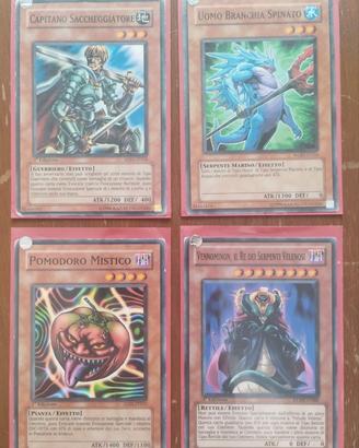 SET 4 CARTE YU-GI-OH! RARE & VINTAGE