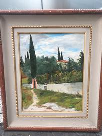 Dipinto 'paesaggio del Garda' Malcesine - U. Colli