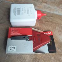 Traccialinee con cordino più polvere rossa