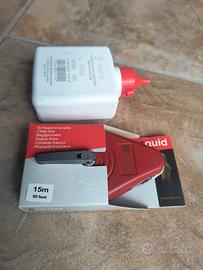 Traccialinee con cordino più polvere rossa