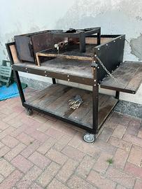 Graglia parrilla argentina a legna o carbone