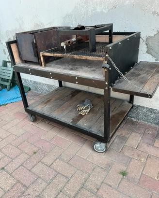 Graglia parrilla argentina a legna o carbone