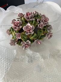 Soprammobile ceramica vaso fiori