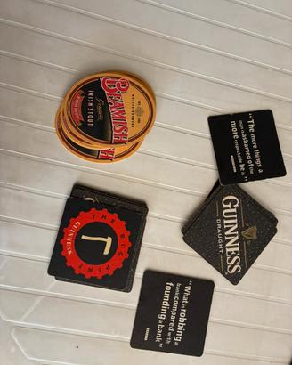 Sottobicchieri Guinness e Beamish