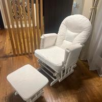 POLTRONA DONDOLO CON POGGIAPIEDE DONDOLO USATO