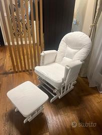 POLTRONA DONDOLO CON POGGIAPIEDE DONDOLO USATO