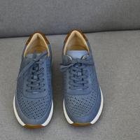 Sneakers Clarks, colore azzurro,  pelle, 39.5