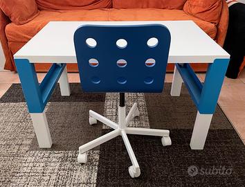 Scrivania per bambini Ikea Påhl + sedia
