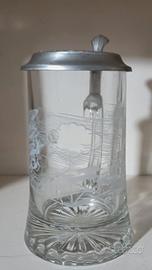 boccale birra con coperchio serigrafato 