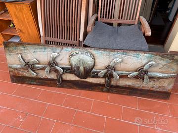 Quadro decorativo 3D in metallo stile industriale