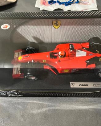 Ferrari f2001 hot wheels schumacher 1/18