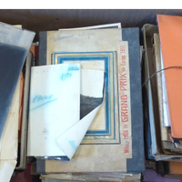 Lotto di Antiche Cartoline & Lastre Negativi 1900