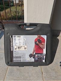 Kit manubri DOMYOS Decathlon 20 kg con valigetta