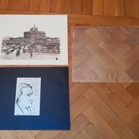Castel Sant'Angelo e disegno Georges de Canino '88