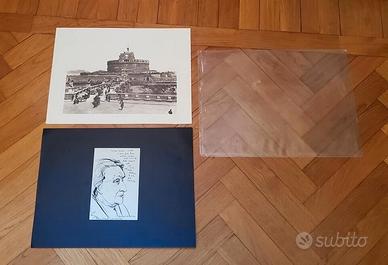 Castel Sant'Angelo e disegno Georges de Canino '88