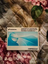 manuale uso e manutenzione Honda CBR 600 F 