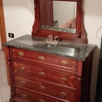 Comò con piano in marmo inizio '900
