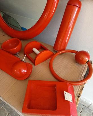 Set bagno completo legno laccato
