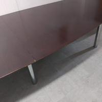 Tavolo ovale per RIUNIONI/TAVERNA in vero legno 4m