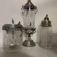 MERAVIGLIOSO SET DA COCKTAIL IN CRISTALLO METALLO