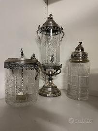 MERAVIGLIOSO SET DA COCKTAIL IN CRISTALLO METALLO