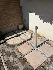 Coppia basamenti a croce per ombrellone