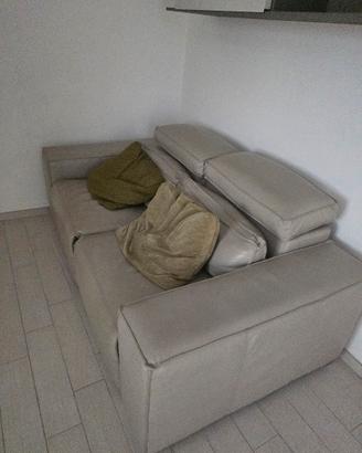 divano in pelle recliner