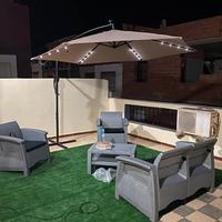 Ombrellone da Giardino con Luci - Nuovo