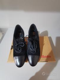 francesine camoscio e pelle  nero nuove