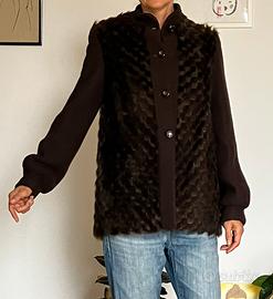 Giacca vintage pelliccia e maglia ‘60/‘70.