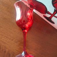6 bicchieri calice rossi 