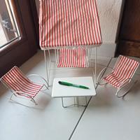 salottino da esterno giocattolo vintage