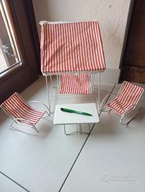 salottino da esterno giocattolo vintage